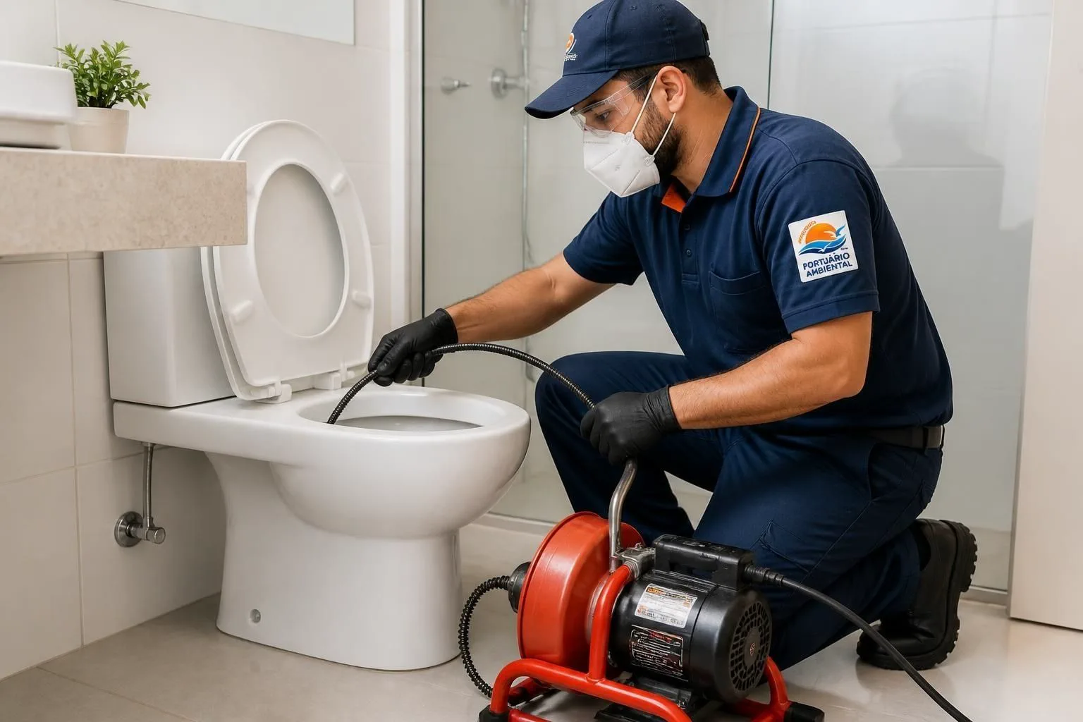 Desentupimento profissional de vaso sanitário